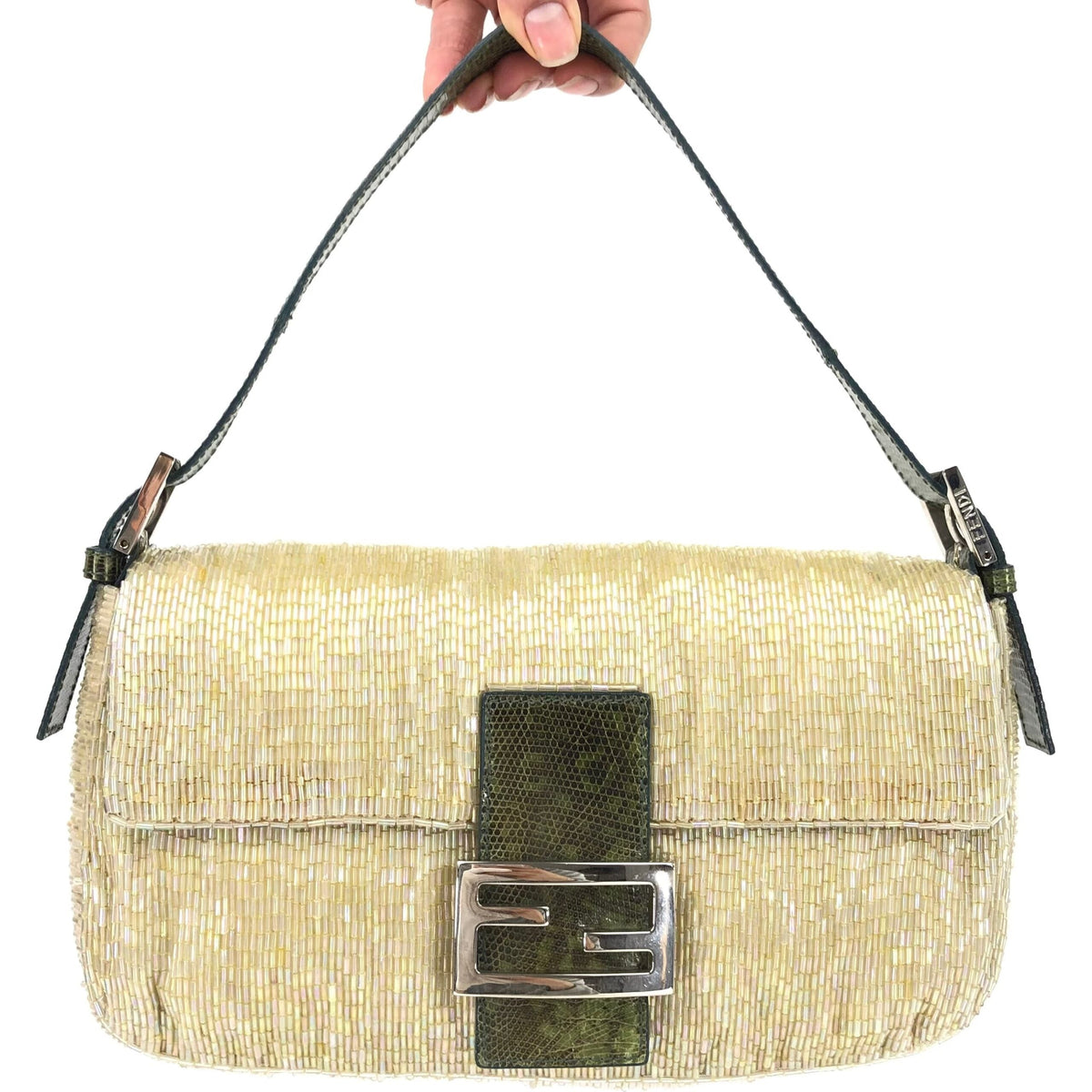 FENDI BEADED BAGUETTE BAG