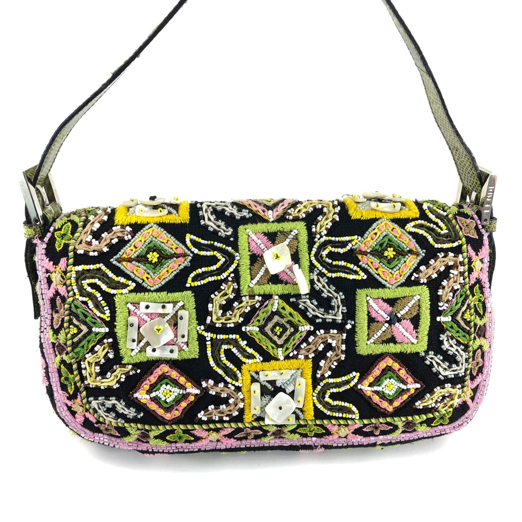 FENDI BEADED BAGUETTE BAG