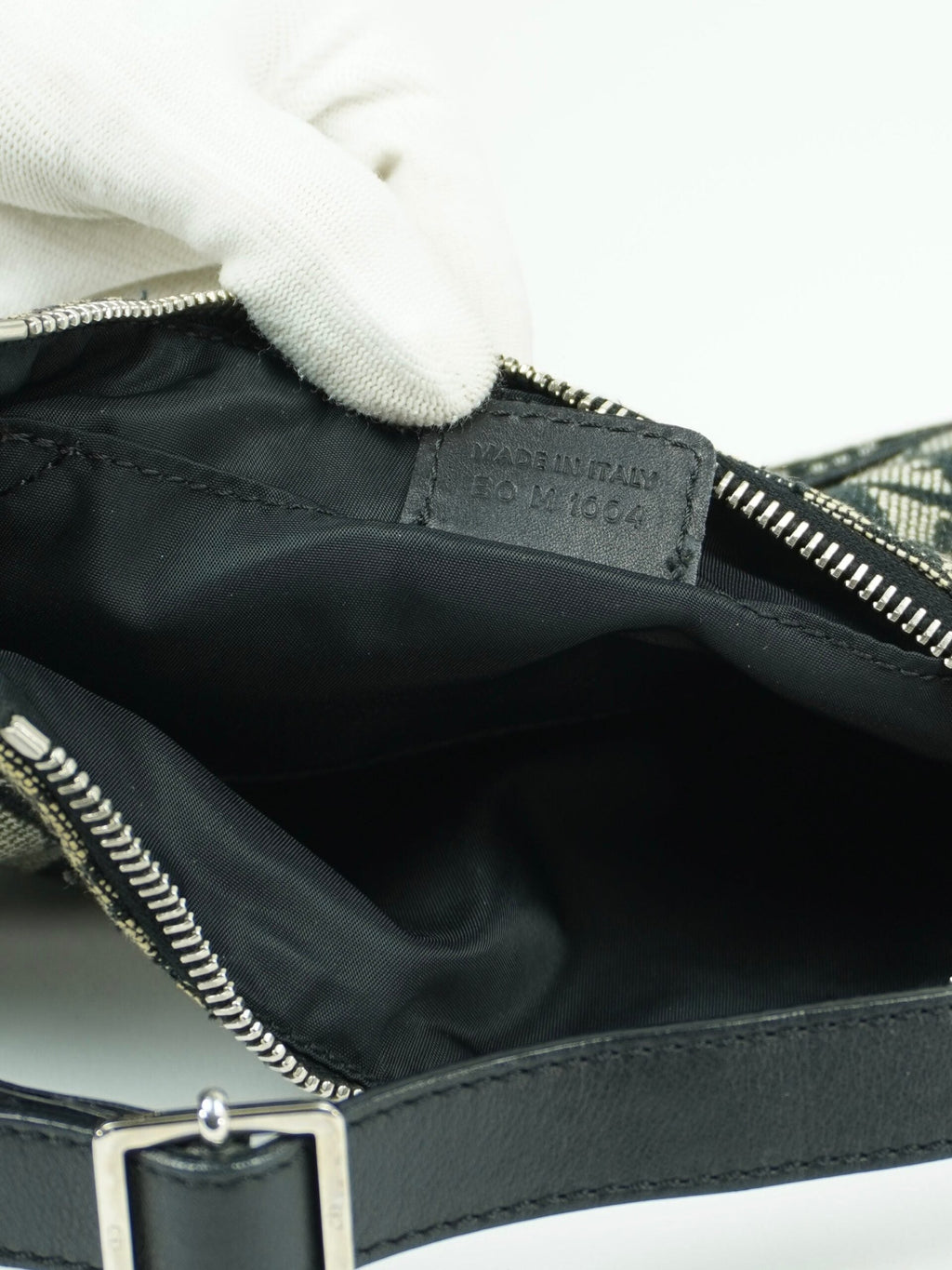 CHRISTIAN DIOR BAG WITH SILVER HARDWARE