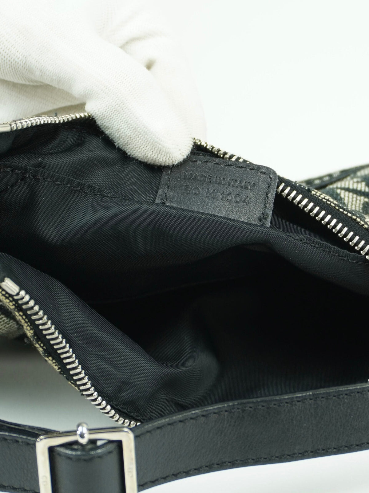 CHRISTIAN DIOR BAG WITH SILVER HARDWARE