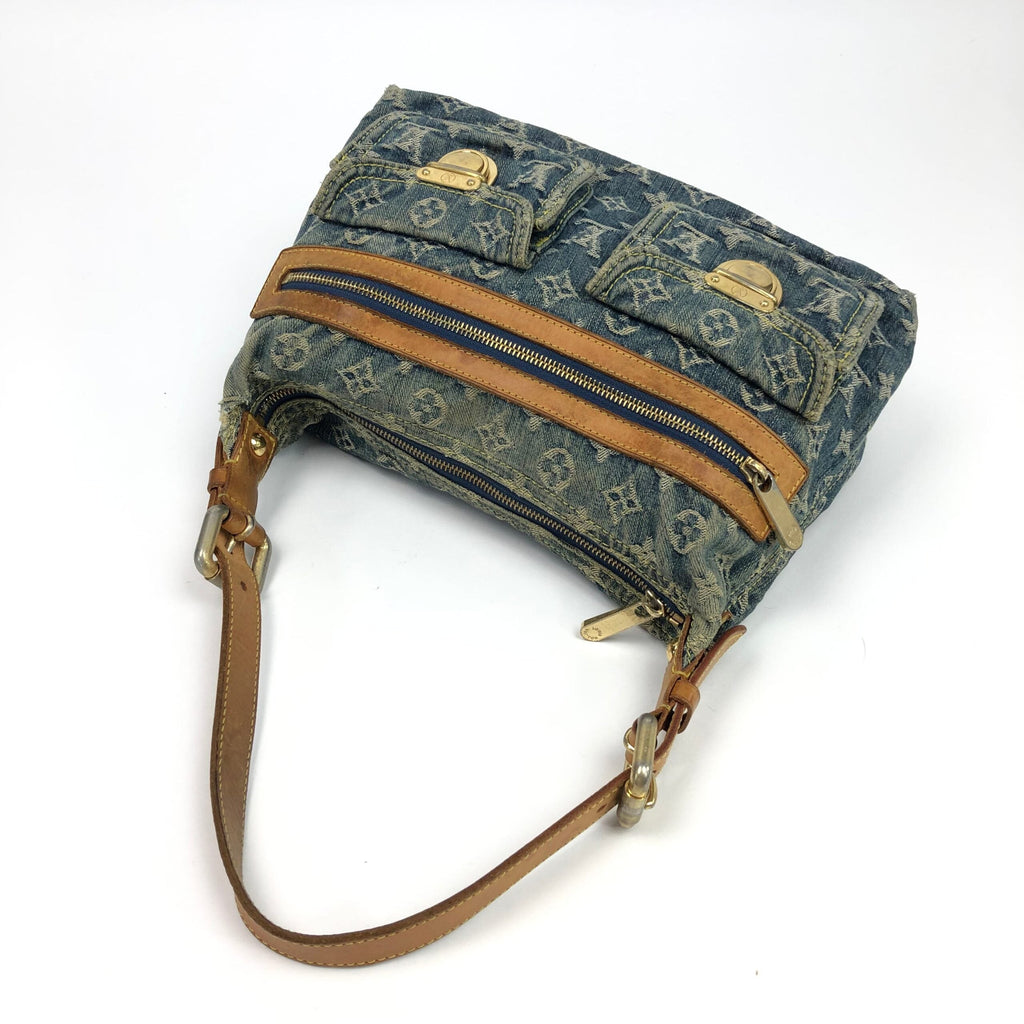 LOUIS VUITTON BAGGY PM DENIM SHOULDER BAG