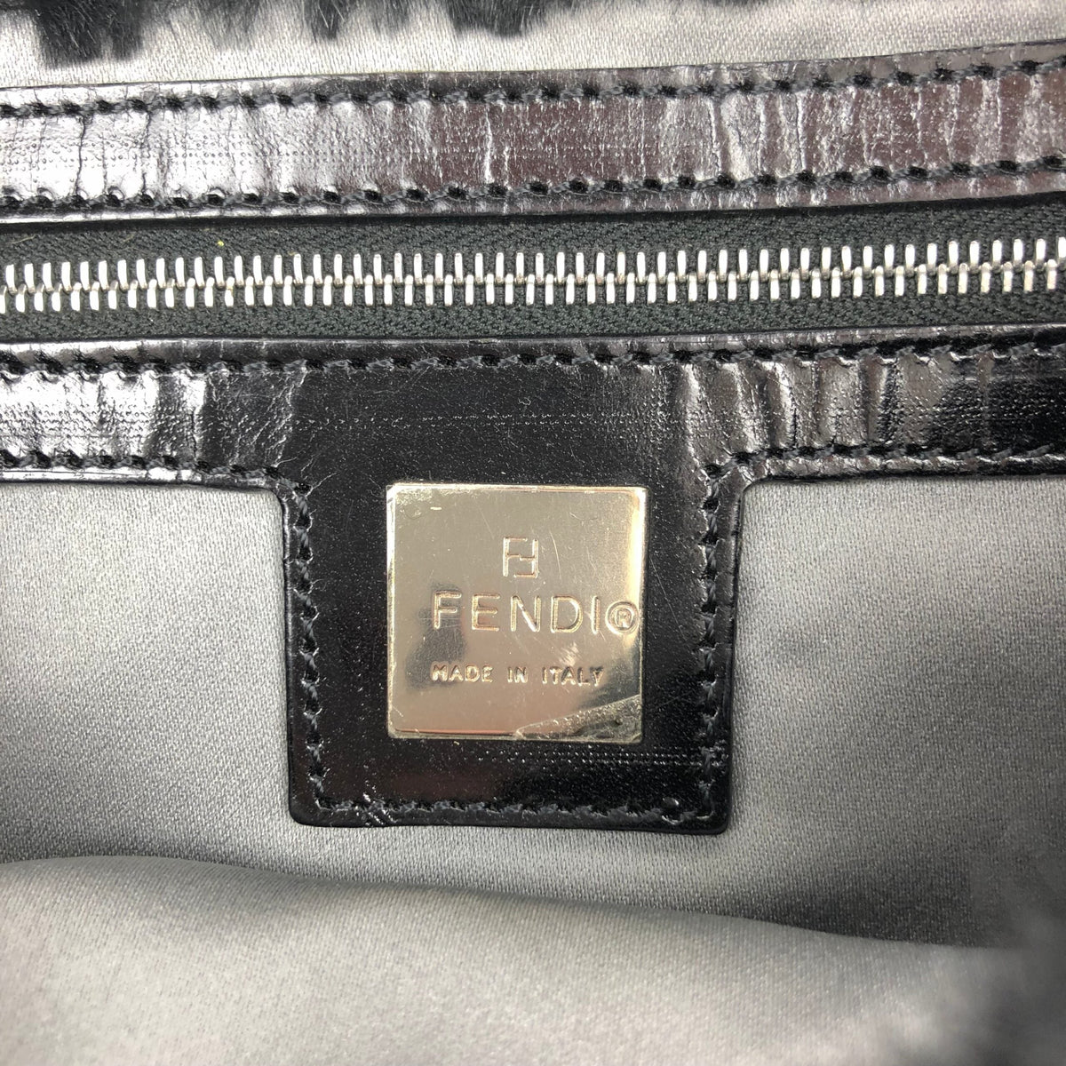 FENDI MINK FUR BAGUETTE BAG