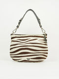 PRADA ZEBRA PRINT CAVALLINO HOBO BAG