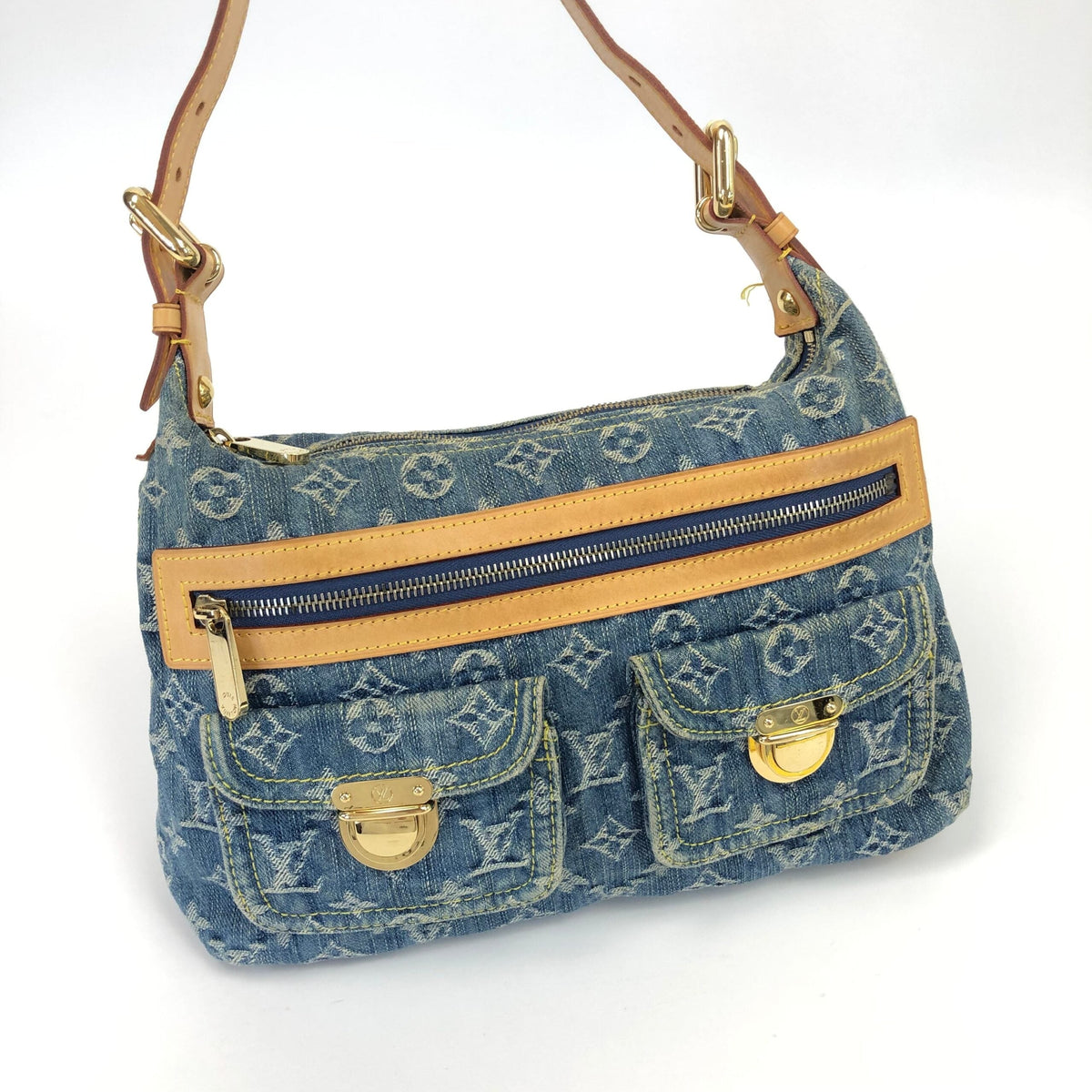 LOUIS VUITTON BAGGY PM DENIM SHOULDER BAG