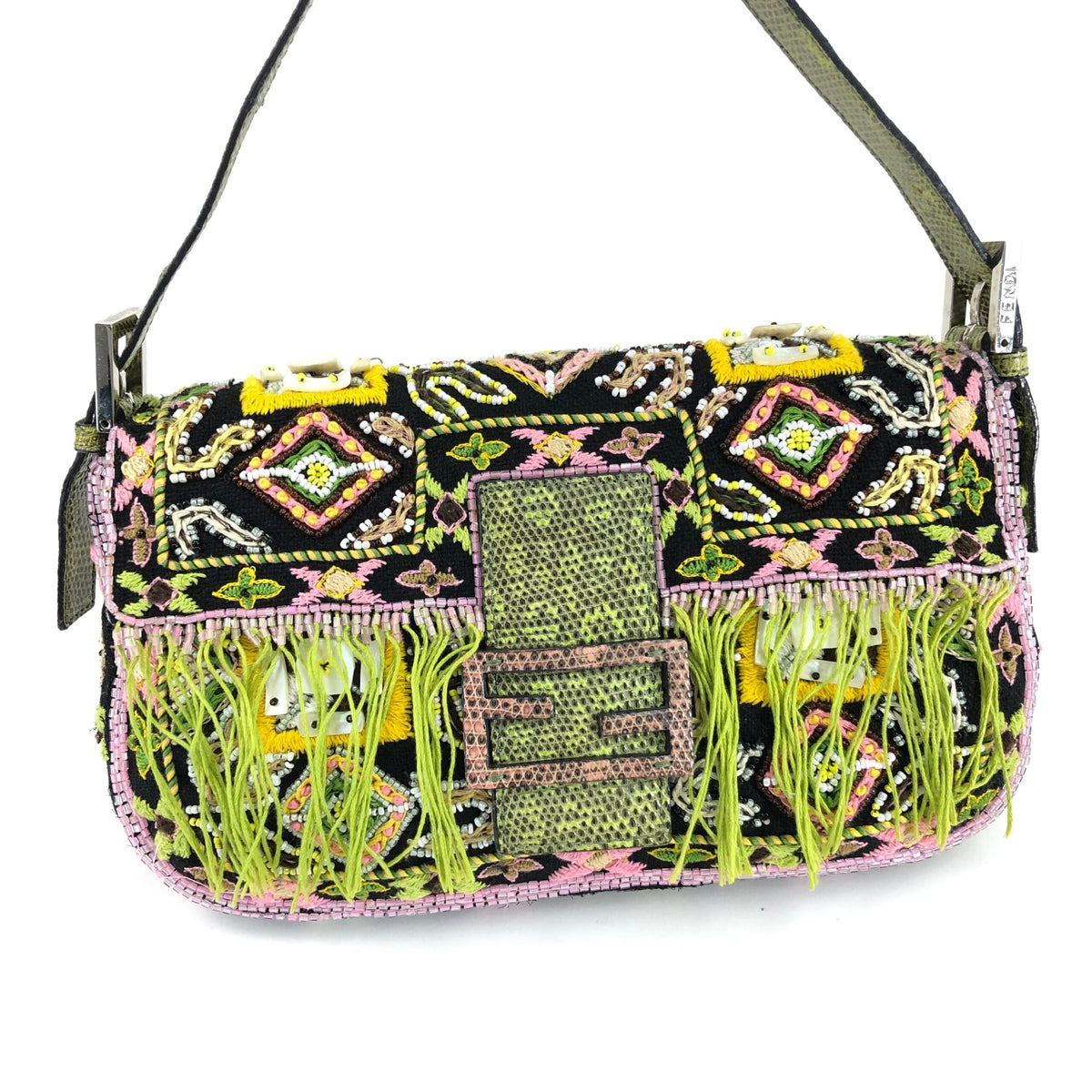 FENDI BEADED BAGUETTE BAG