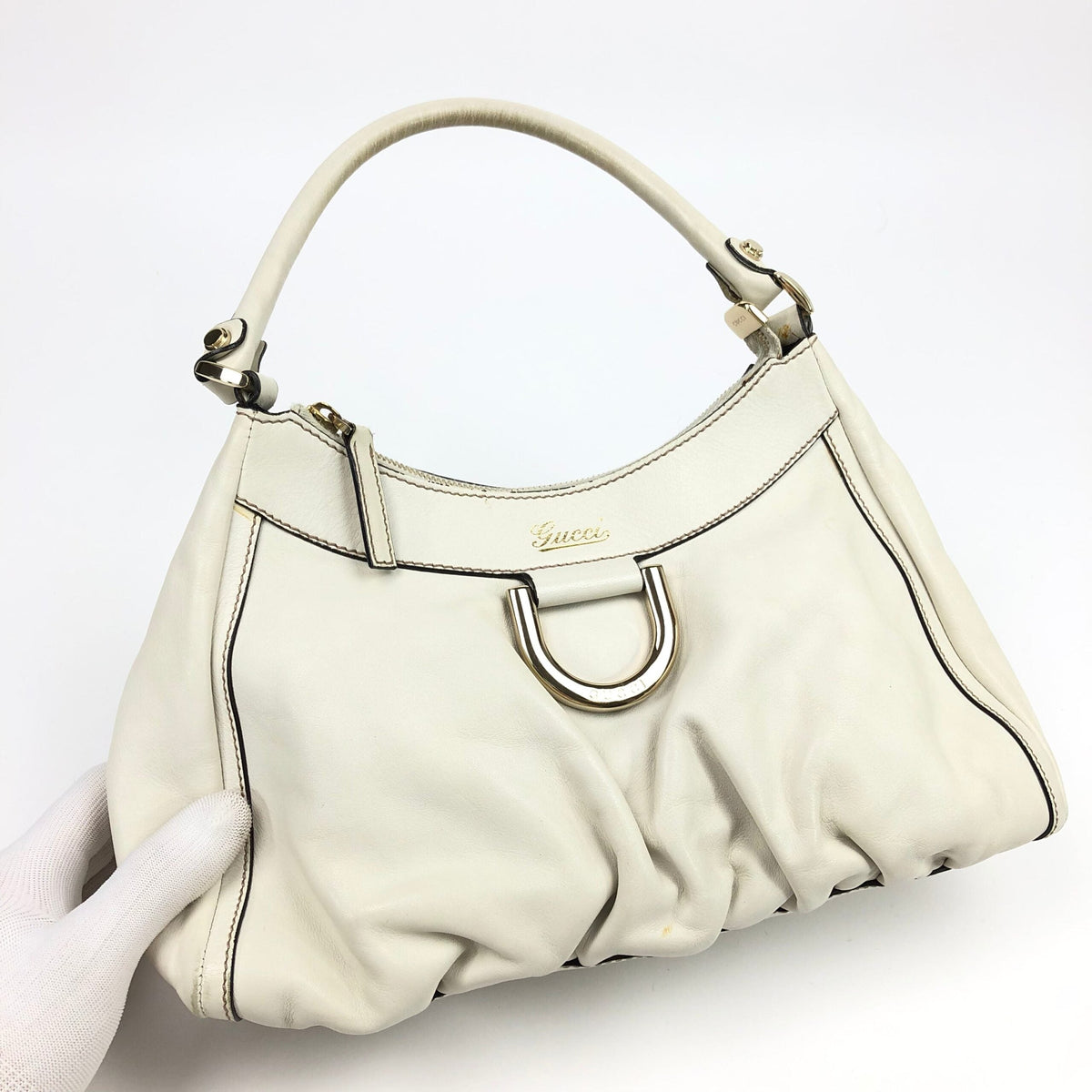 GUCCI ABBEY LEATHER SHOULDER BAG
