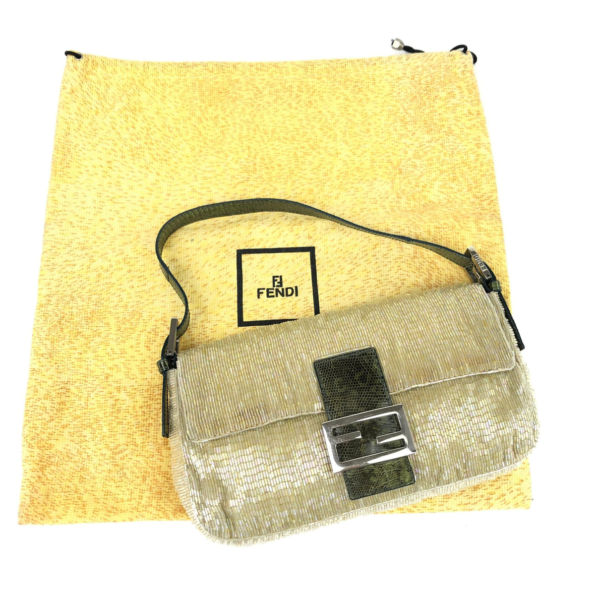 FENDI BEADED BAGUETTE BAG