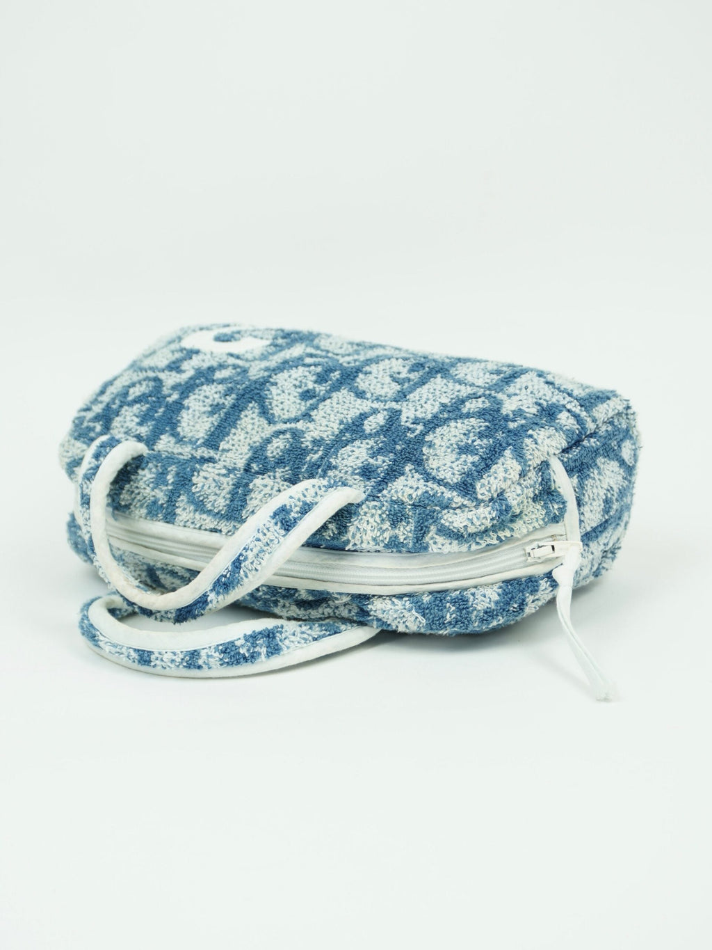 CHRISTIAN DIOR MONOGRAM TERRY CLOTH TOWEL BAG