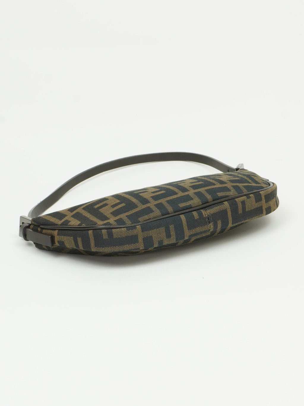 FENDI ZUCCA CRESCENT SHOULDER BAG