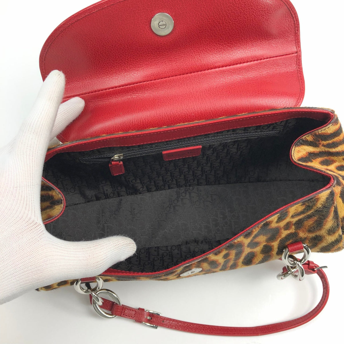CHRISTIAN DIOR PONY HAIR CHEETAH BAG