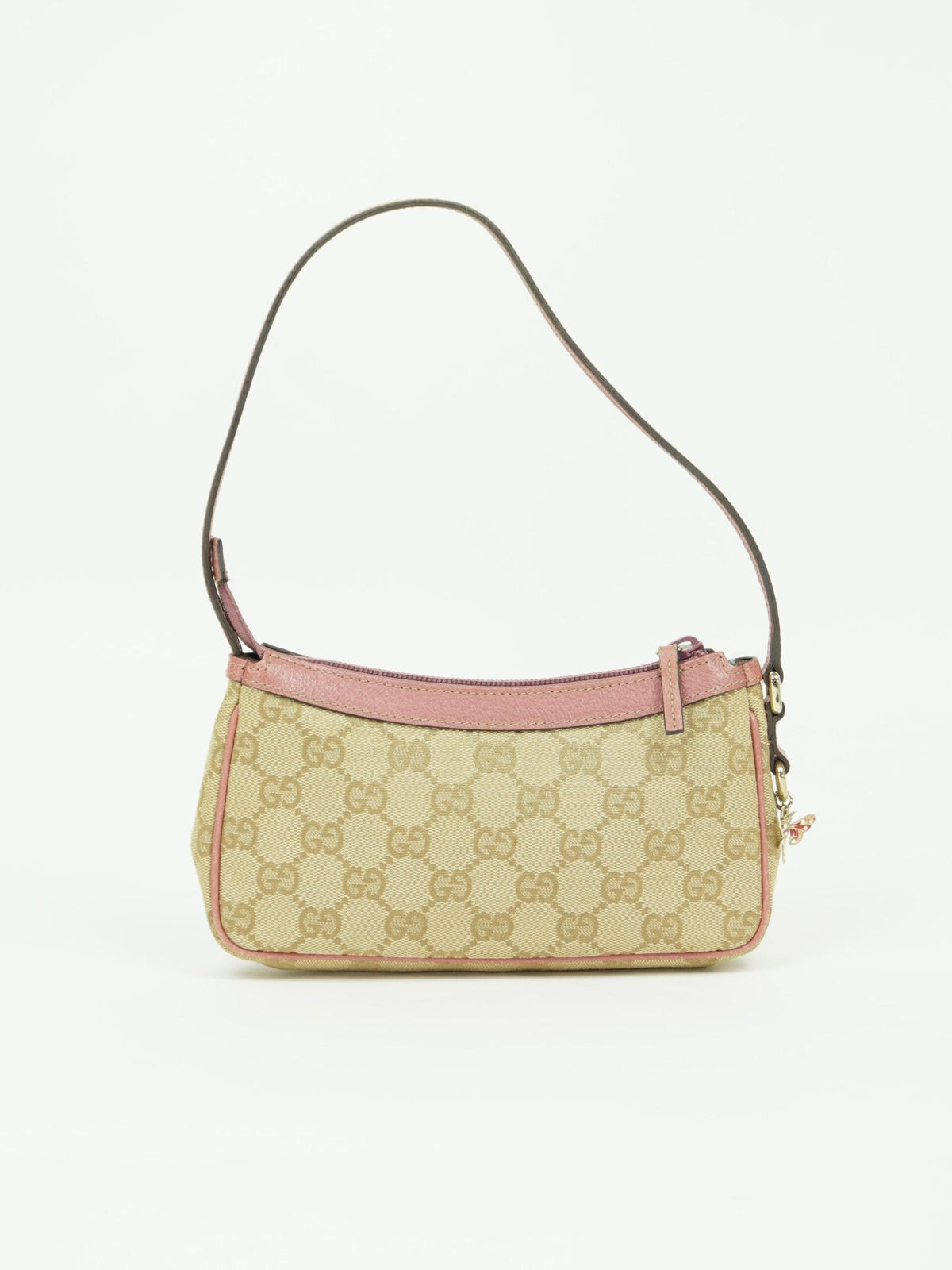 GUCCI MONOGRAM BAG WITH CHARM