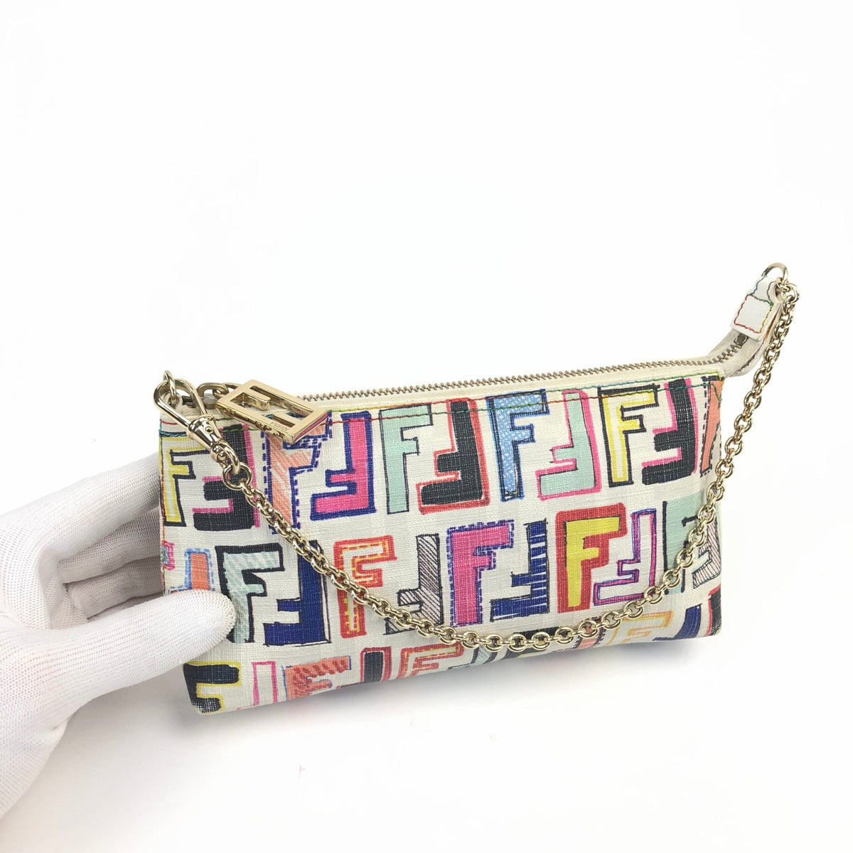 FENDI ZUCCA CHAIN BAG