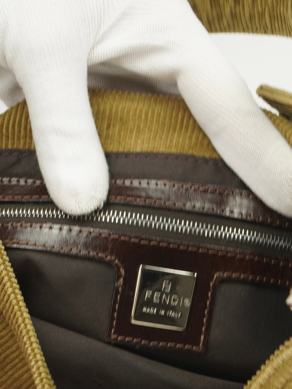 FENDI CORDUROY BAGUETTE