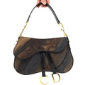 CHRISTIAN DIOR WATER COLOUR DOUBLE SADDLE BAG