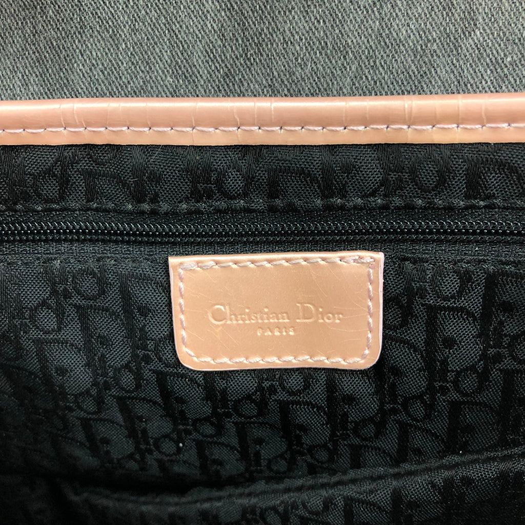 CHRISTIAN DIOR DENIM SADDLE BAG