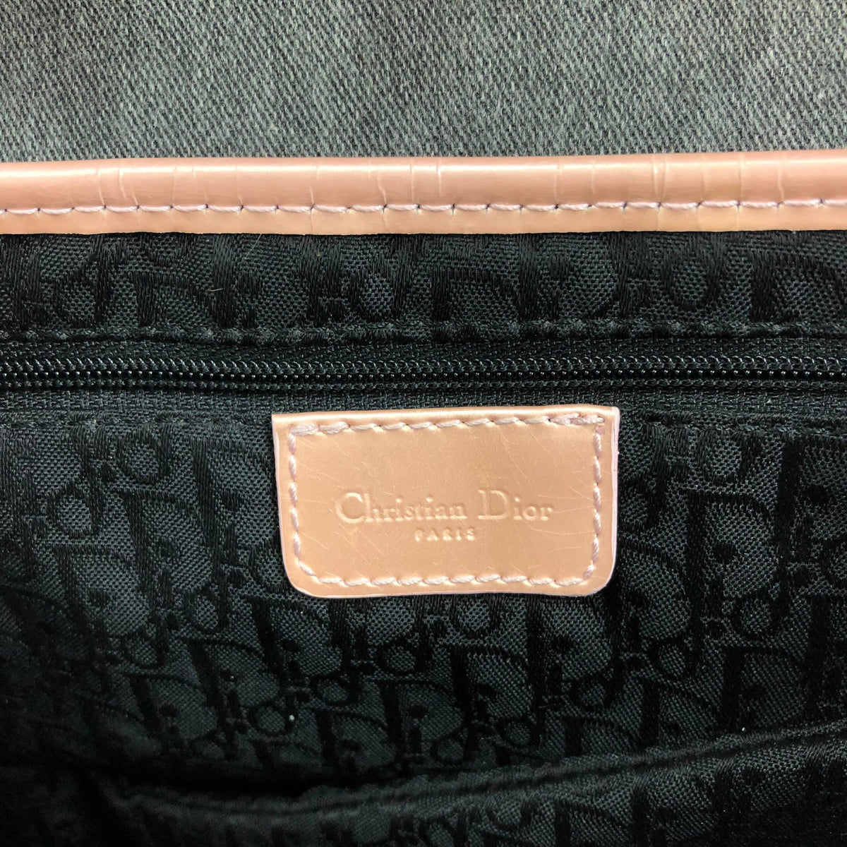 CHRISTIAN DIOR DENIM SADDLE BAG