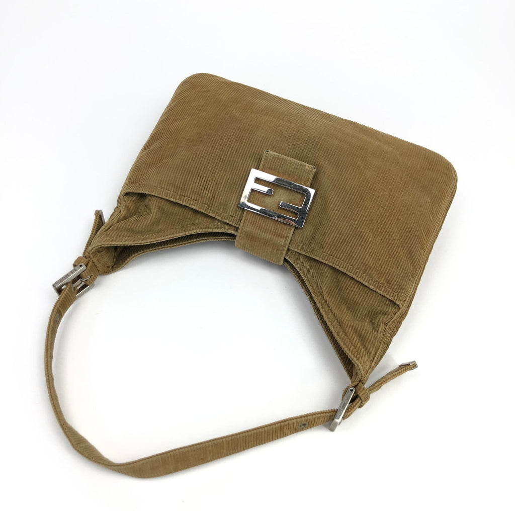 FENDI CORDUROY SHOULDER BAG
