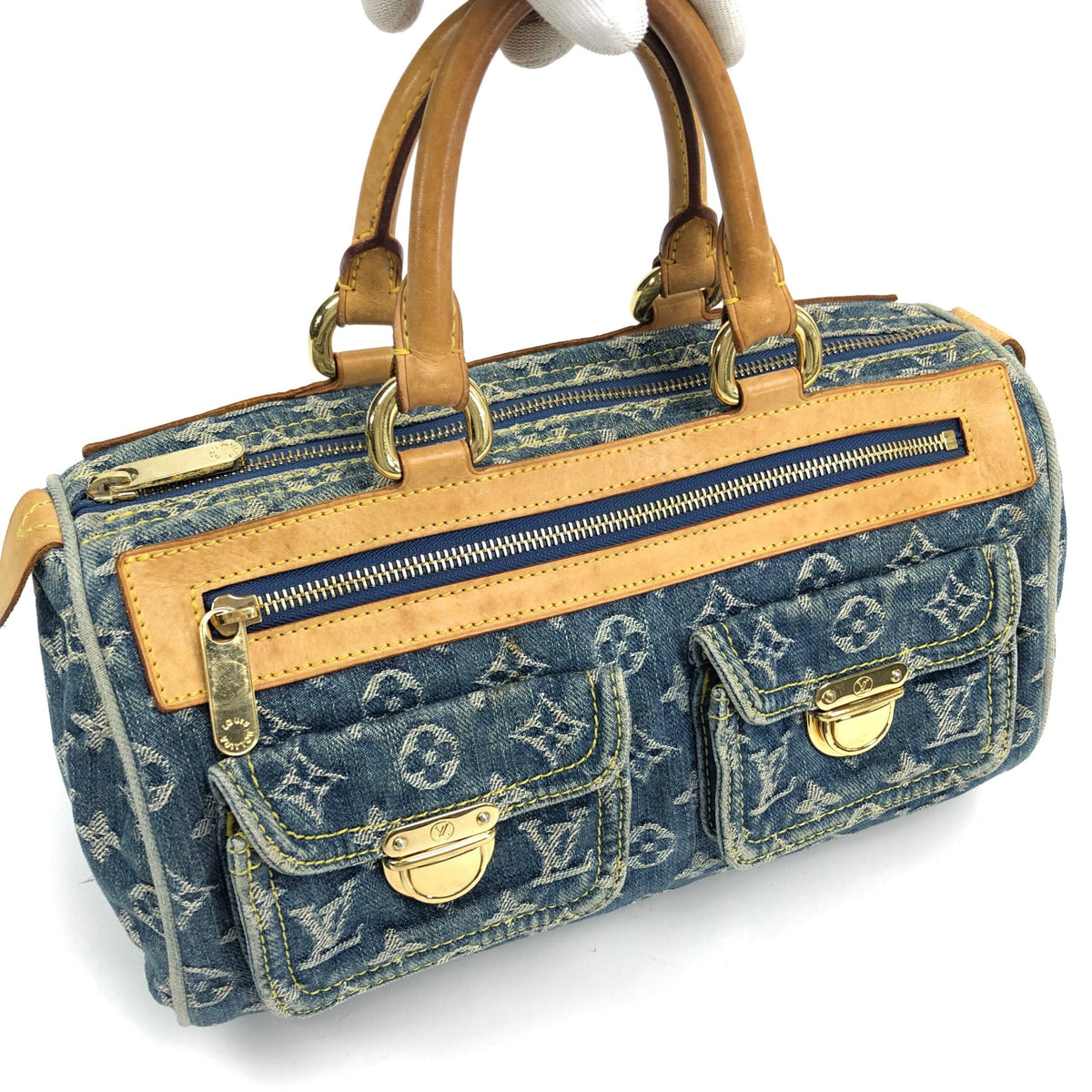 LOUIS VUITTON NEO SPEEDY DENIM BAG