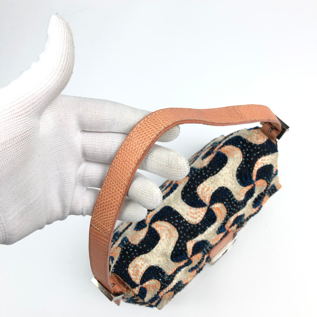 FENDI BEADED SWIRL MAMA BAGUETTE BAG