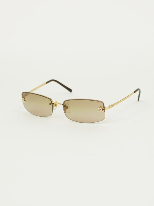 CHANEL RHINESTONE SUNGLASSES