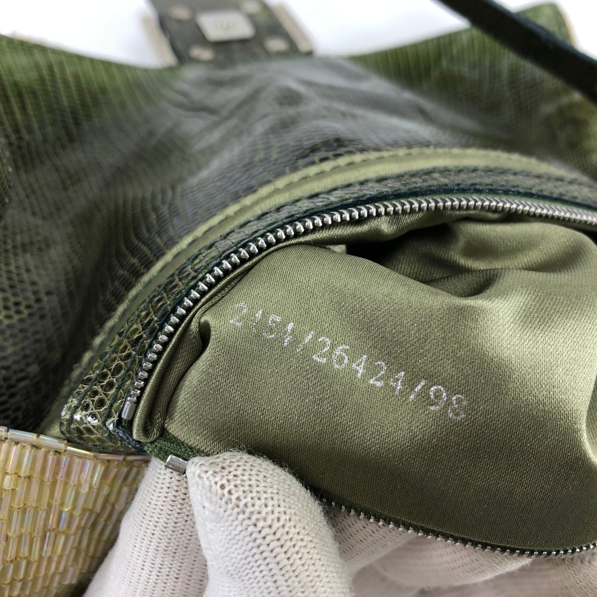 FENDI BEADED BAGUETTE BAG