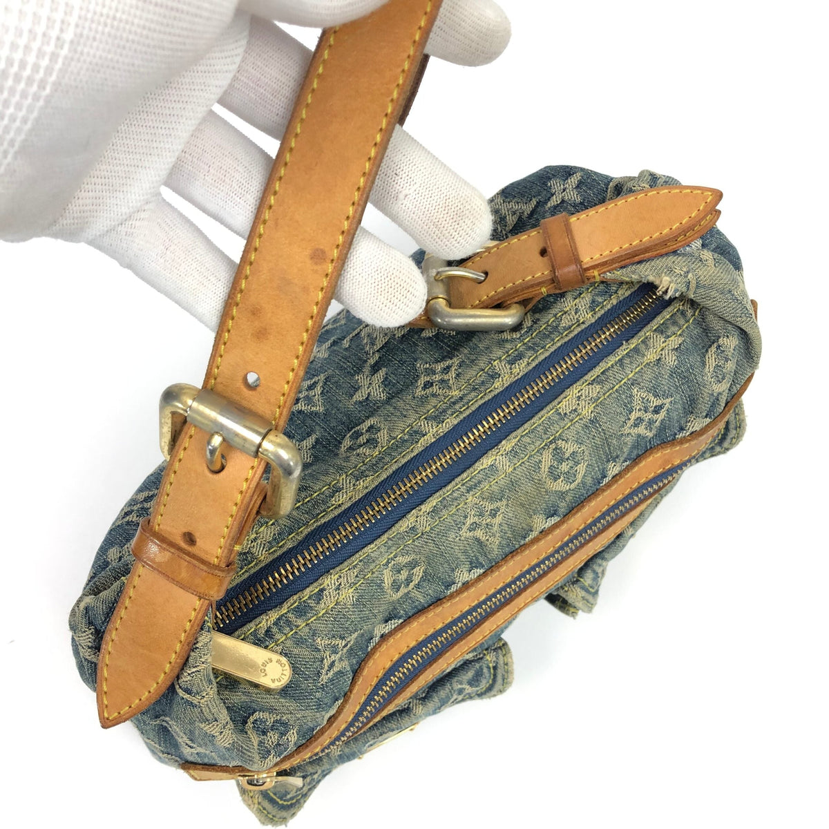 LOUIS VUITTON BAGGY PM DENIM SHOULDER BAG