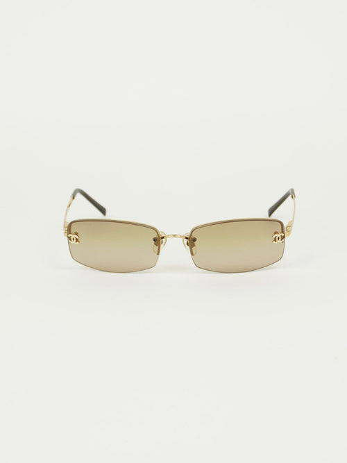 CHANEL RHINESTONE SUNGLASSES
