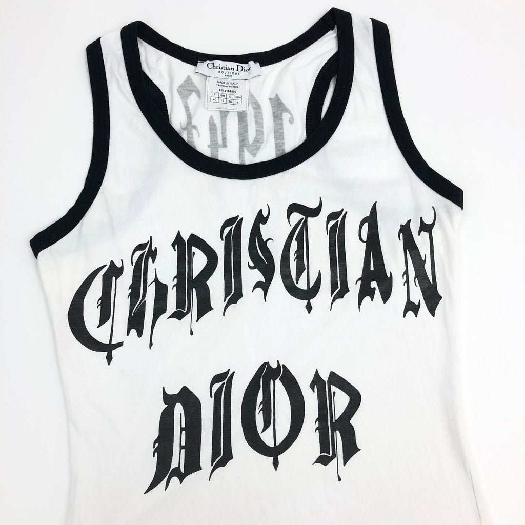 CHRISTIAN DIOR GOTHIC PRINT TOP