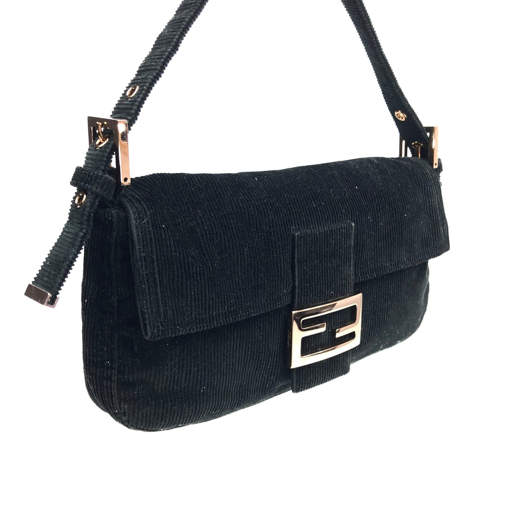 FENDI CORDUROY BAGUETTE BAG