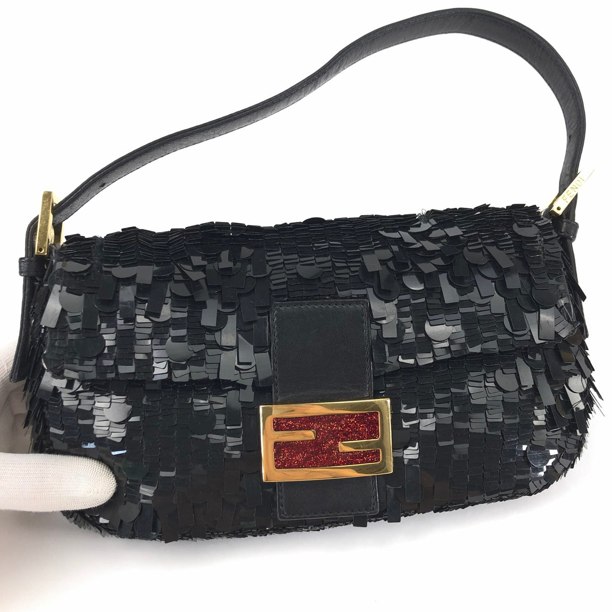 FENDI BEADED BAGUETTE BAG