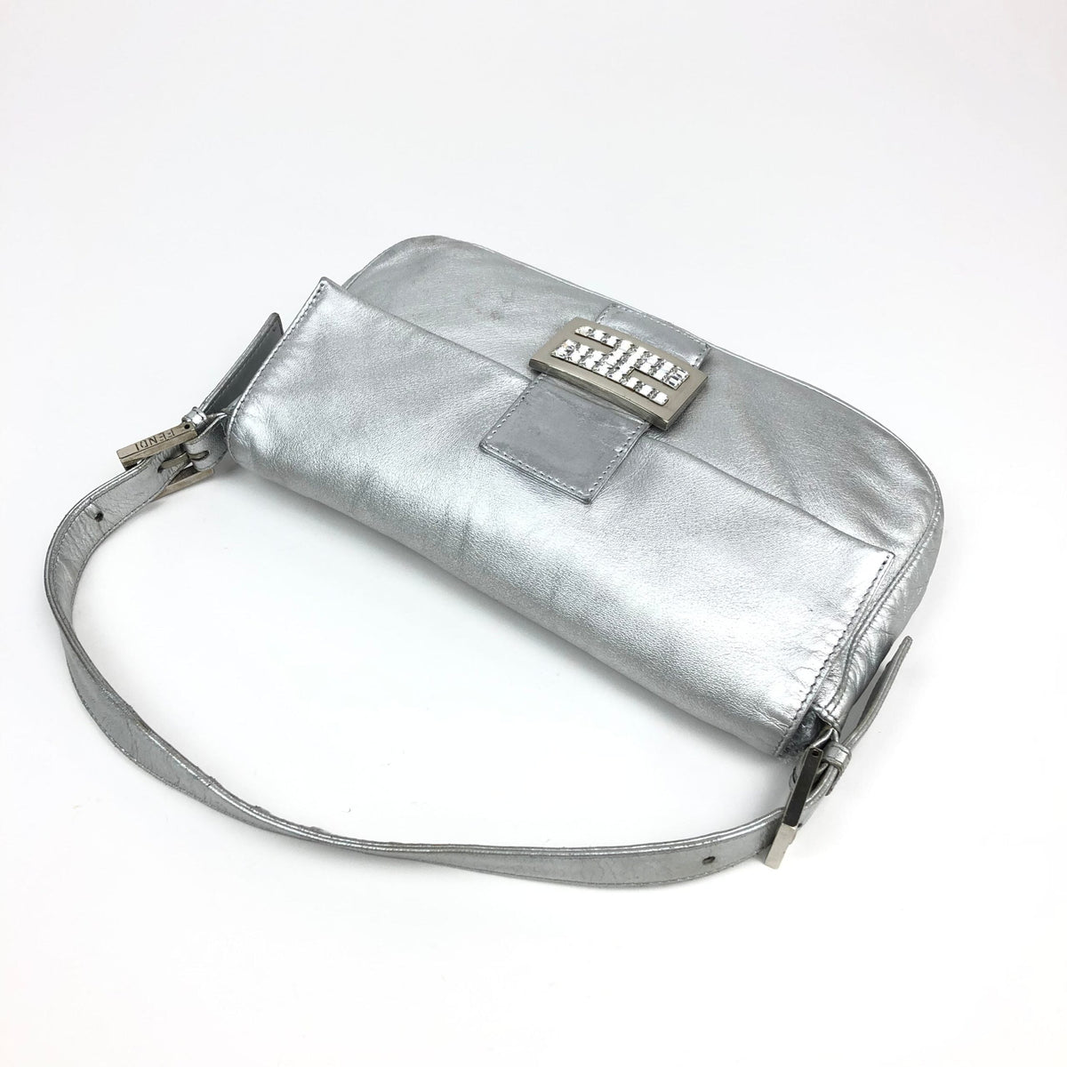 FENDI SILVER BAGUETTE BAG