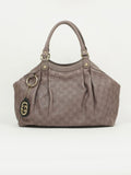 GUCCI MONOGRAM LEATHER SUKEY BAG