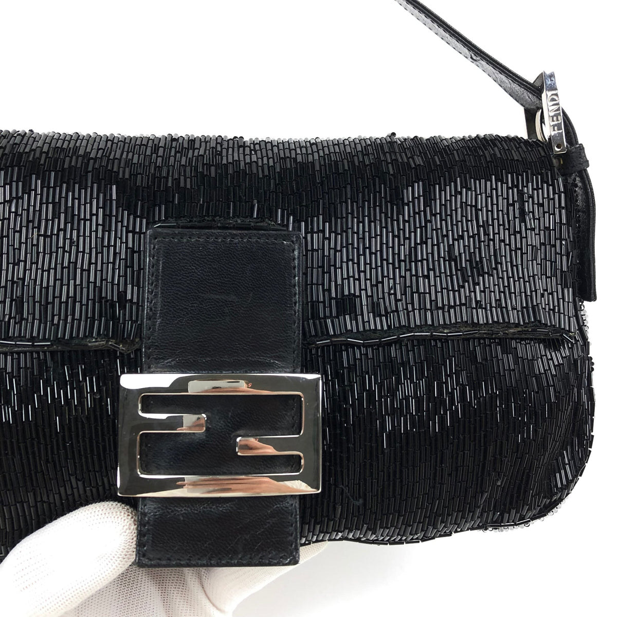 FENDI BEADED BAGUETTE BAG