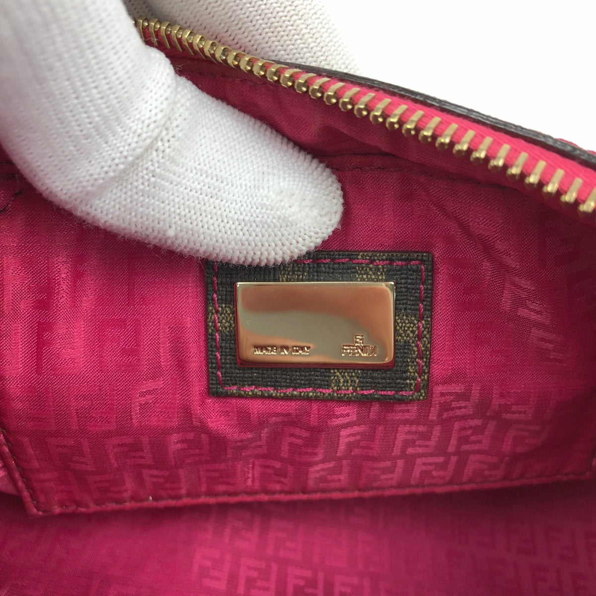 FENDI ZUCCA CHAIN BAG
