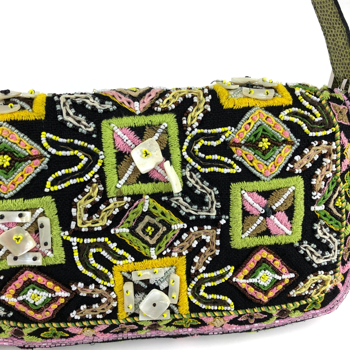 FENDI BEADED BAGUETTE BAG