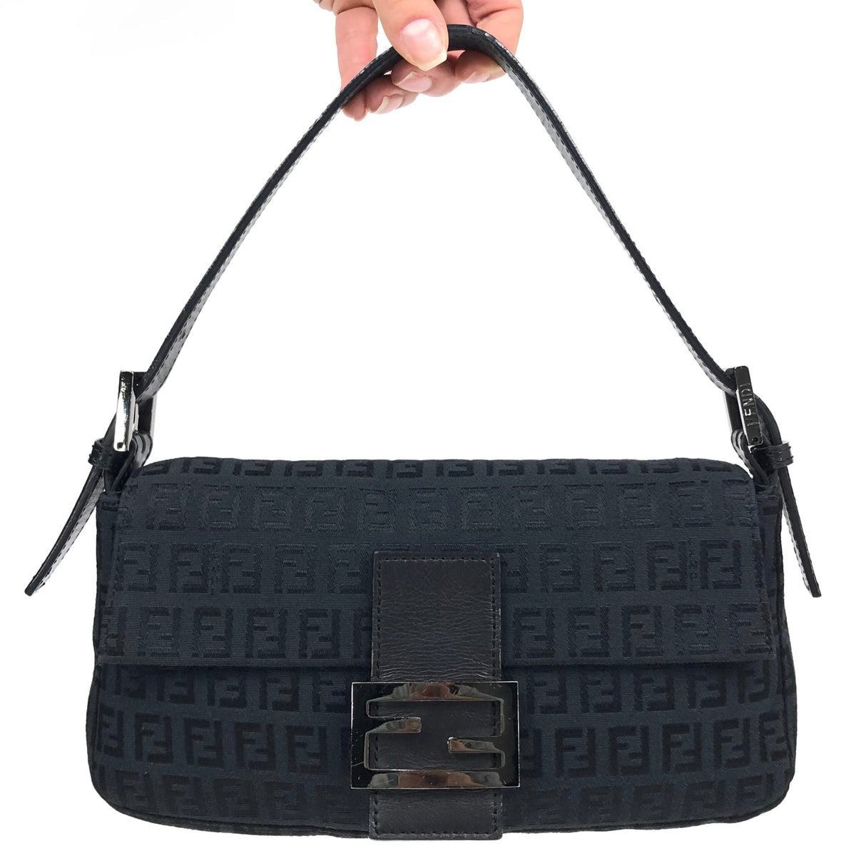 FENDI MONOGRAM BAGUETTE SHOULDER BAG
