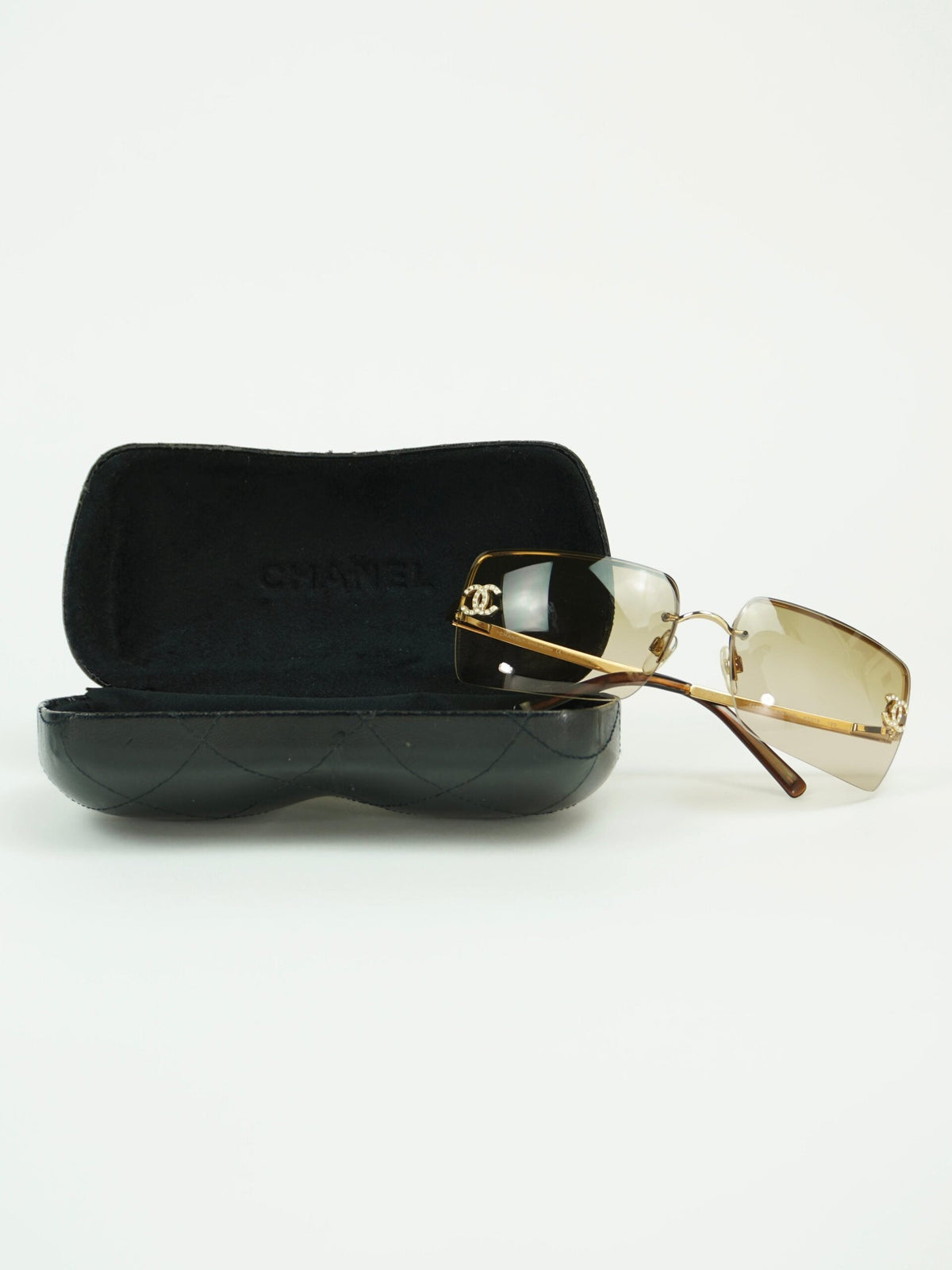CHANEL RHINESTONE SUNGLASSES