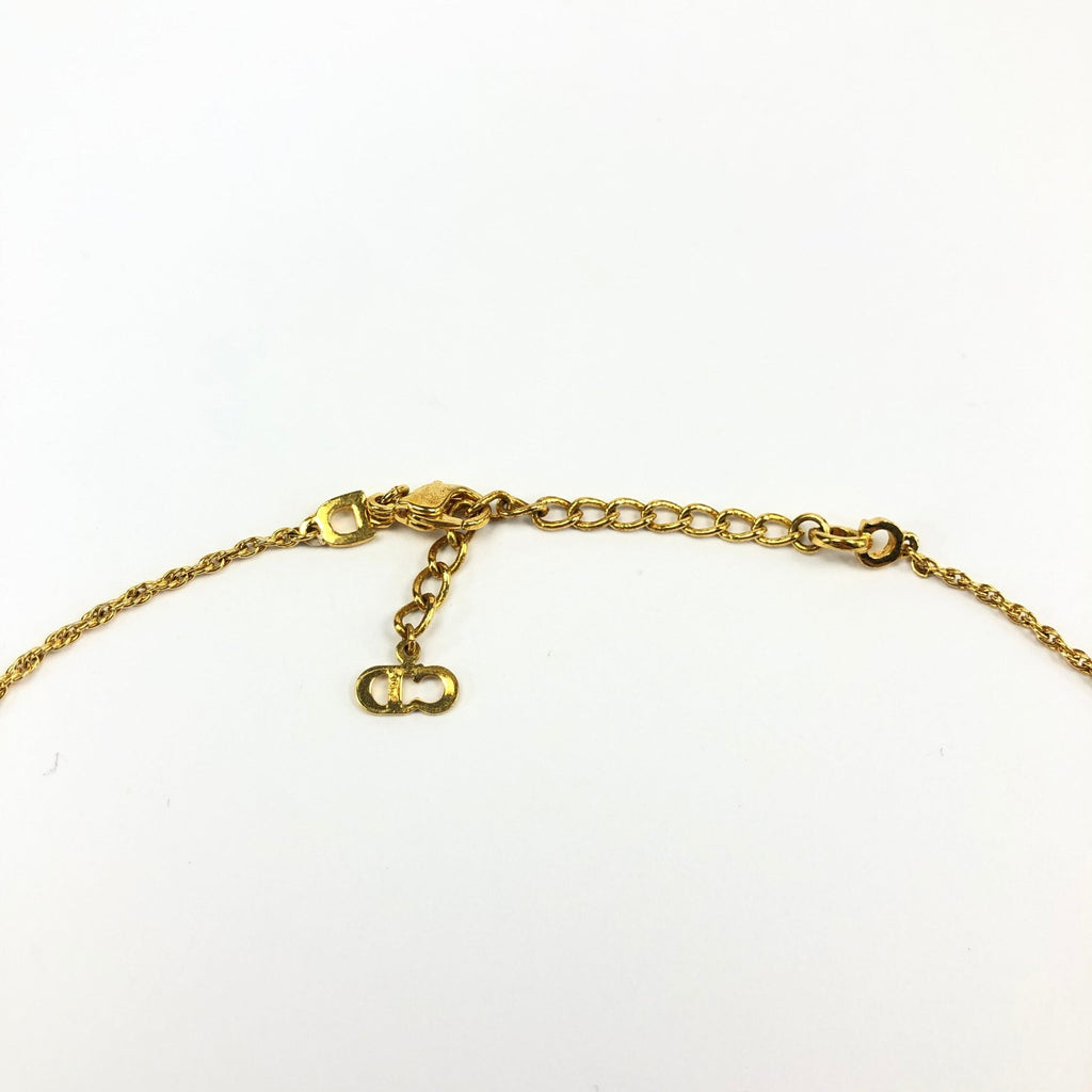 CHRISTIAN DIOR TAG NECKLACE