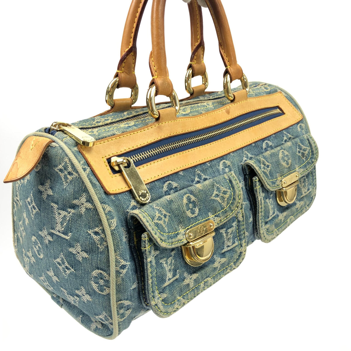 LOUIS VUITTON NEO SPEEDY DENIM BAG