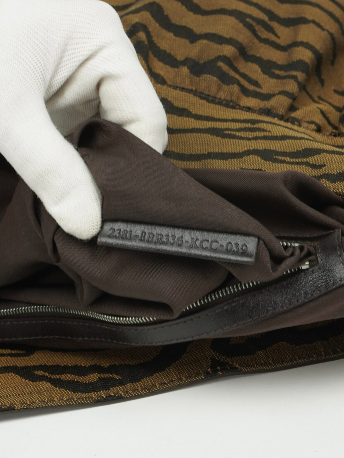 FENDI TIGER STRIPE SHOULDER BAG