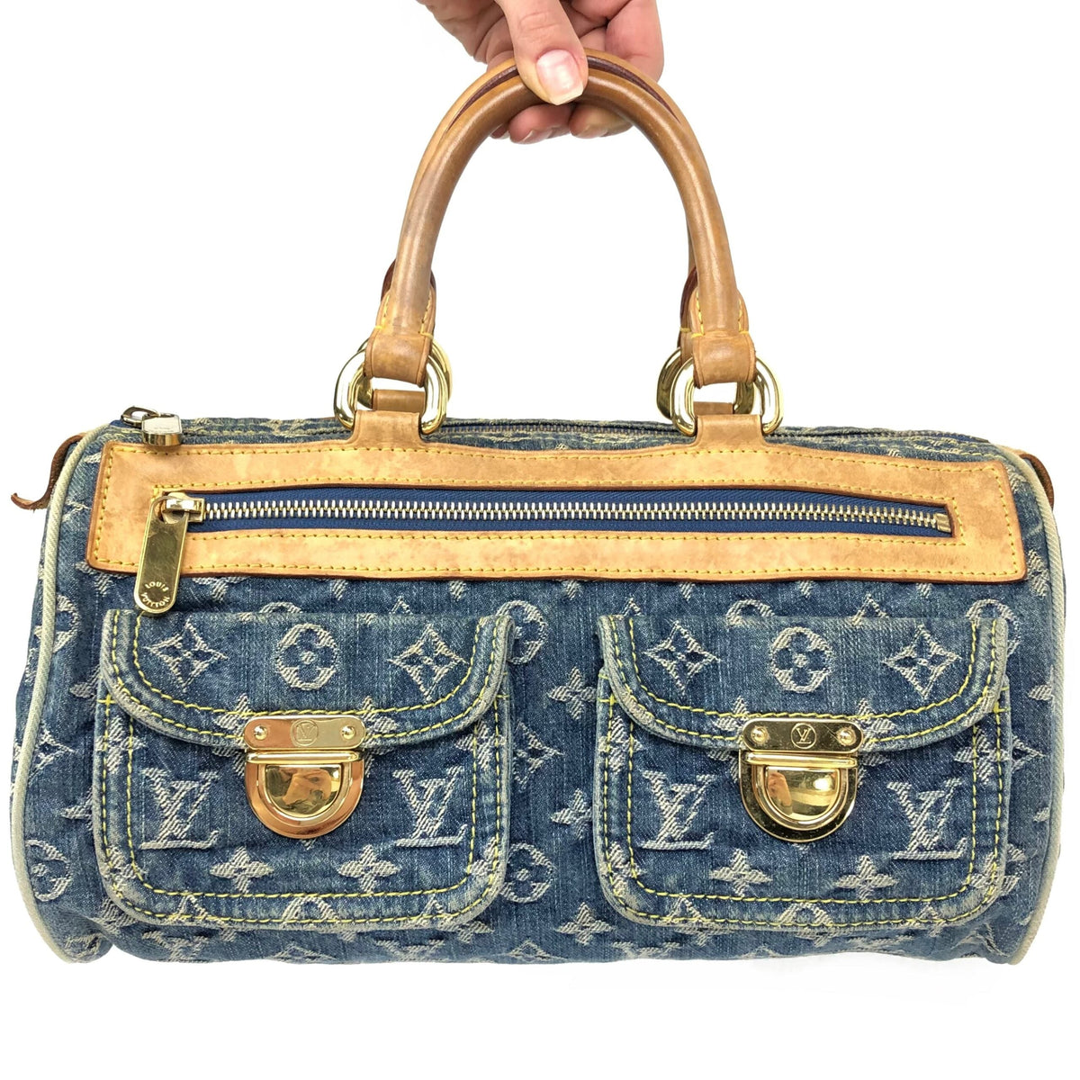 LOUIS VUITTON NEO SPEEDY DENIM BAG