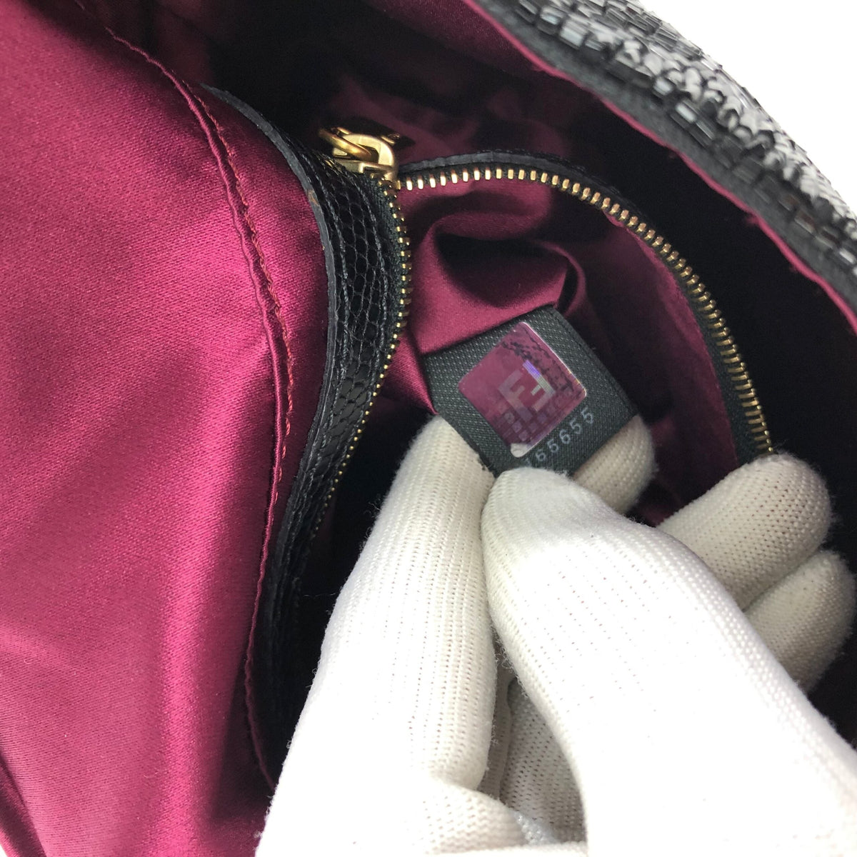 FENDI BEADED BAGUETTE BAG