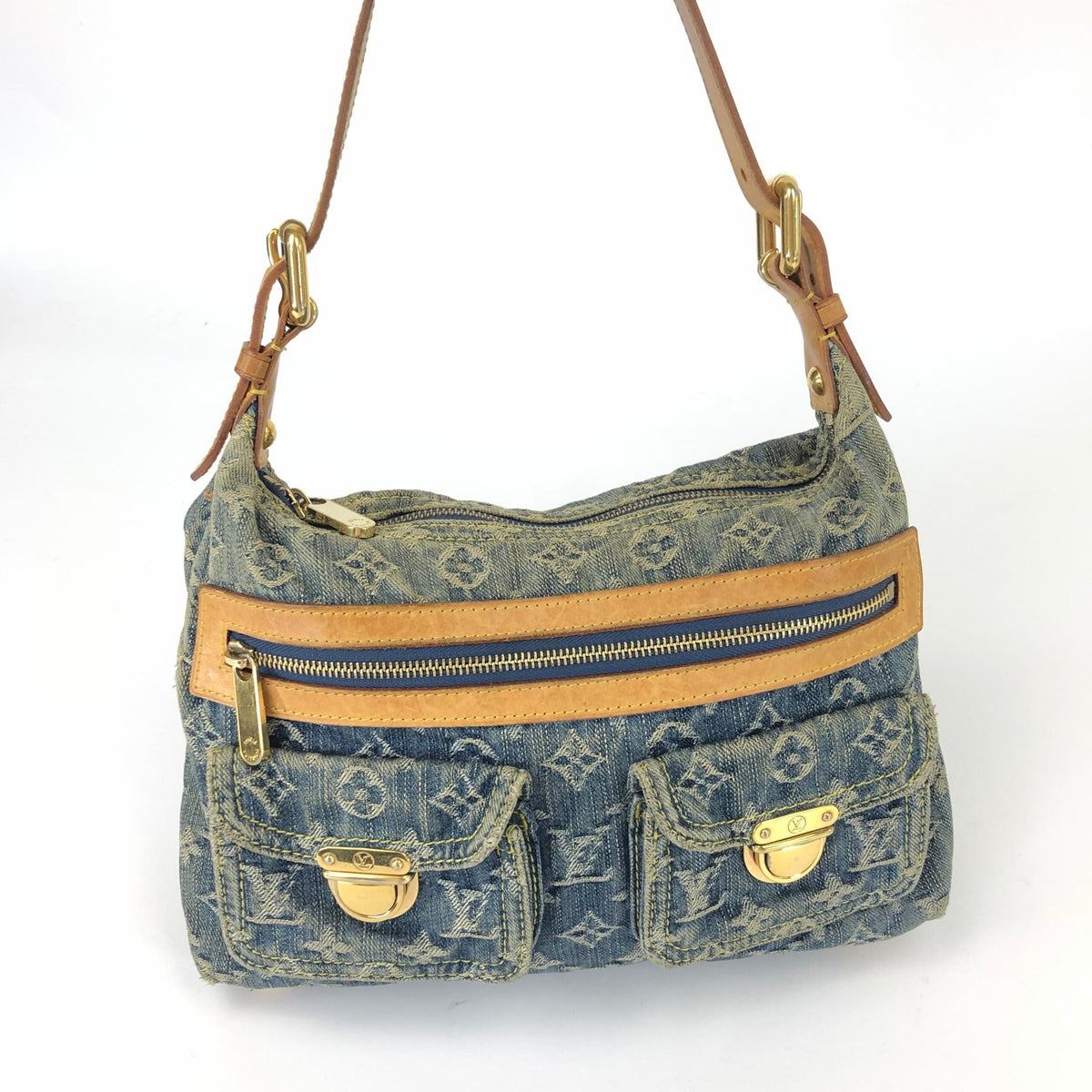LOUIS VUITTON BAGGY PM DENIM SHOULDER BAG