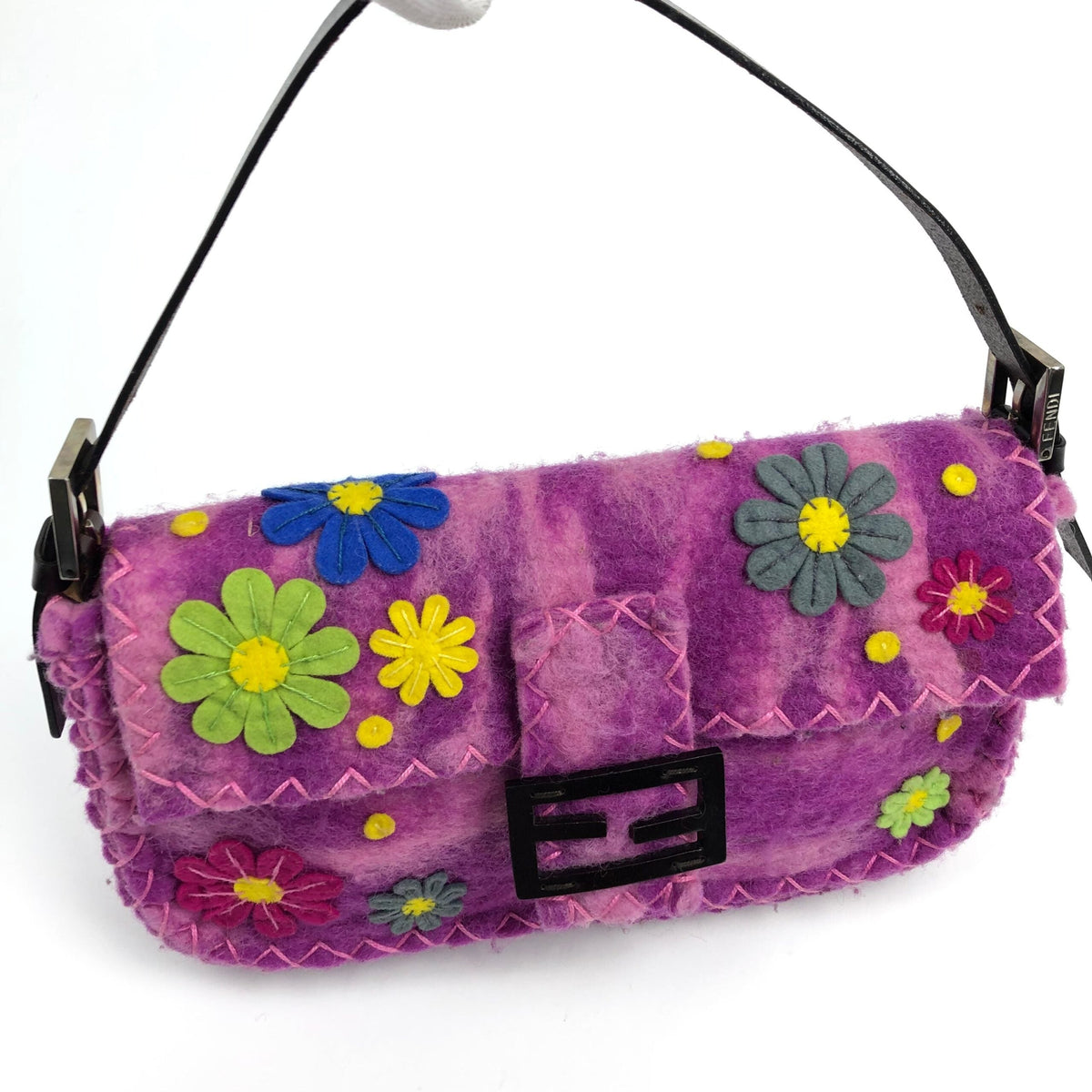 FENDI FELT BAGUETTE BAG