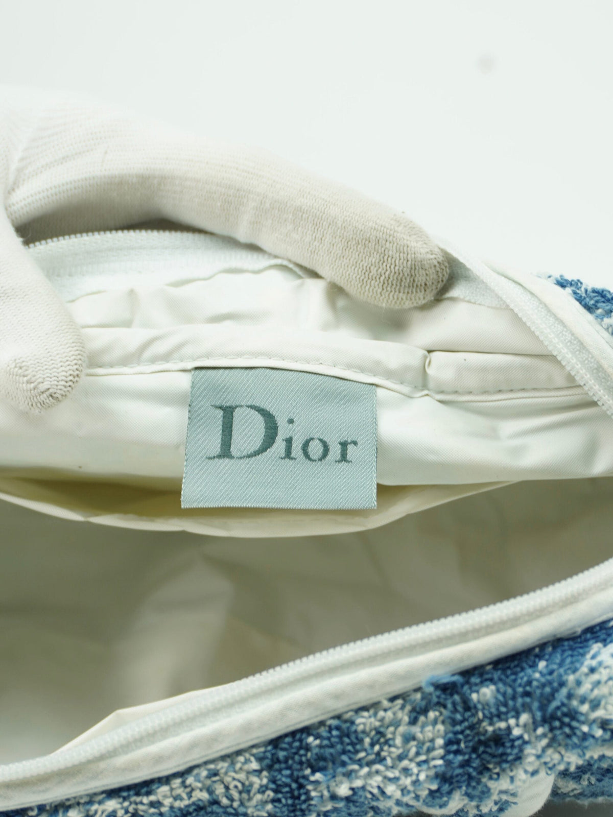 CHRISTIAN DIOR MONOGRAM TERRY CLOTH TOWEL BAG