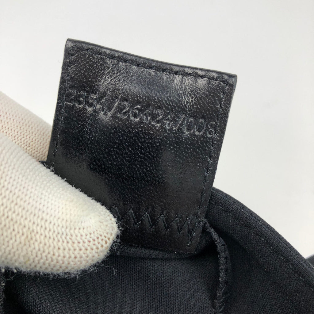 FENDI JERSEY BAGUETTE SHOULDER BAG IN BLACK