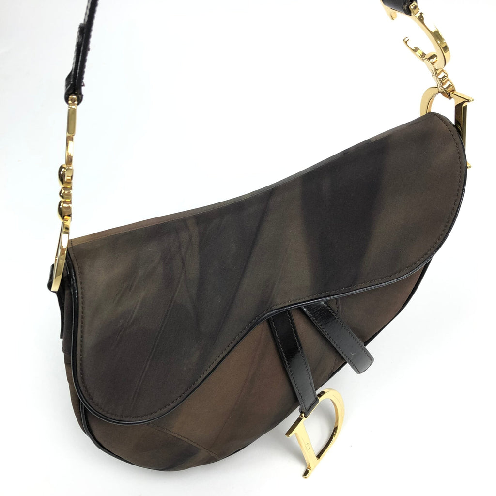 CHRISTIAN DIOR WATERCOLOUR SADDLE BAG