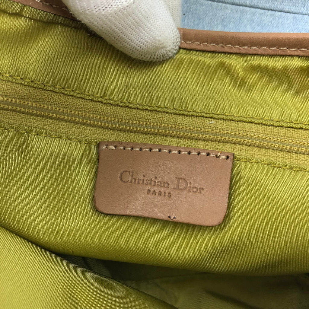CHRISTIAN DIOR DENIM DOUBLE SADDLE BAG