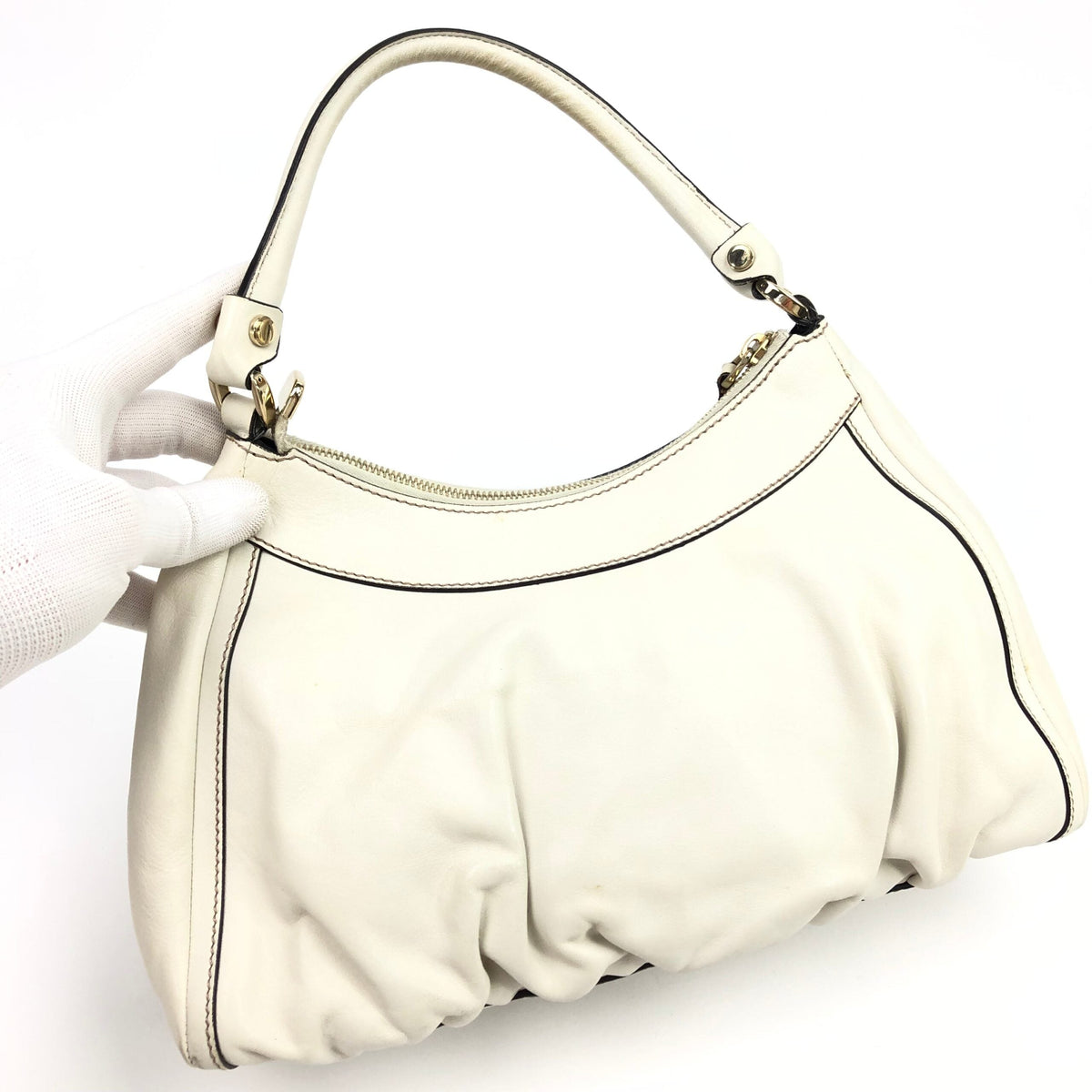 GUCCI ABBEY LEATHER SHOULDER BAG
