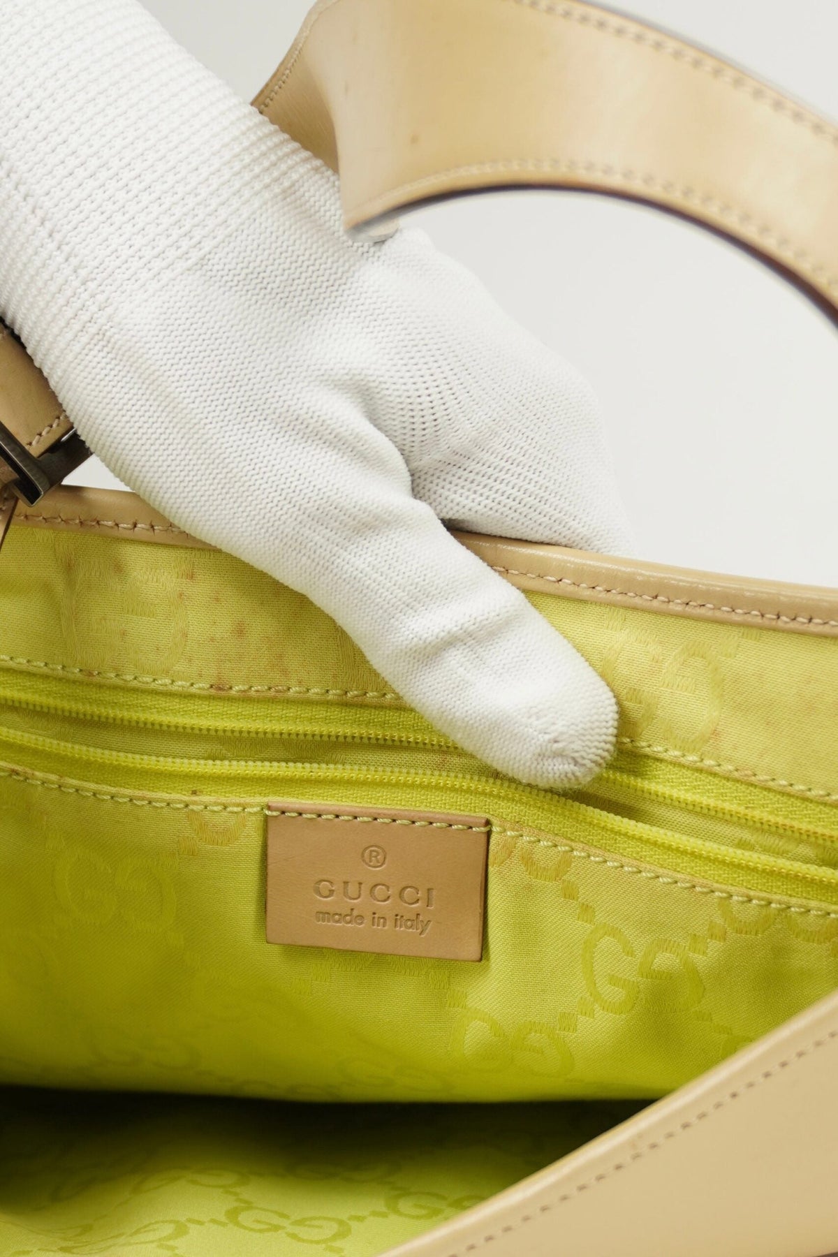 GUCCI LEATHER JACKIE SHOULDER BAG